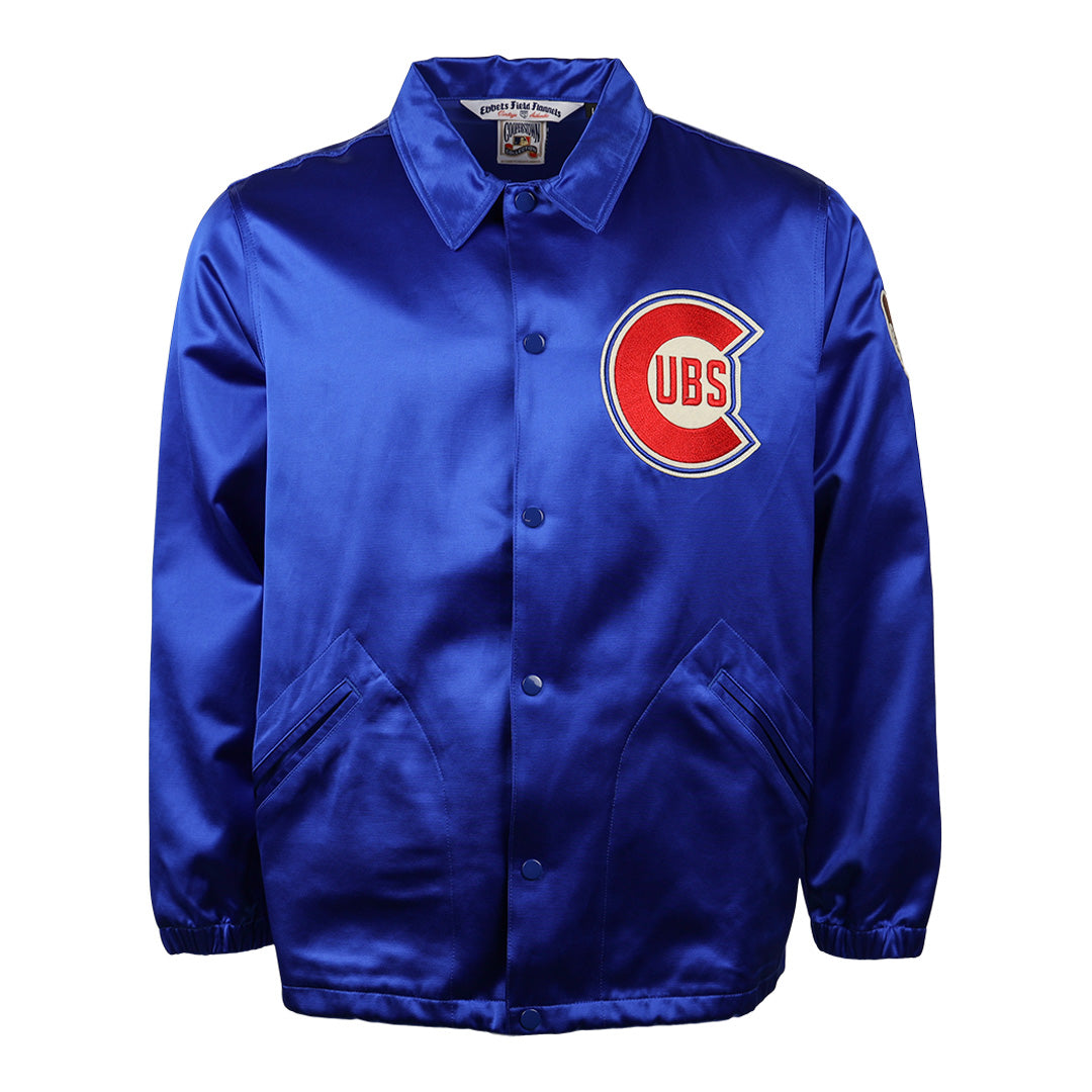 Starter Chicago Cubs Home Game Satin Full-snap Varsity Jacket At
