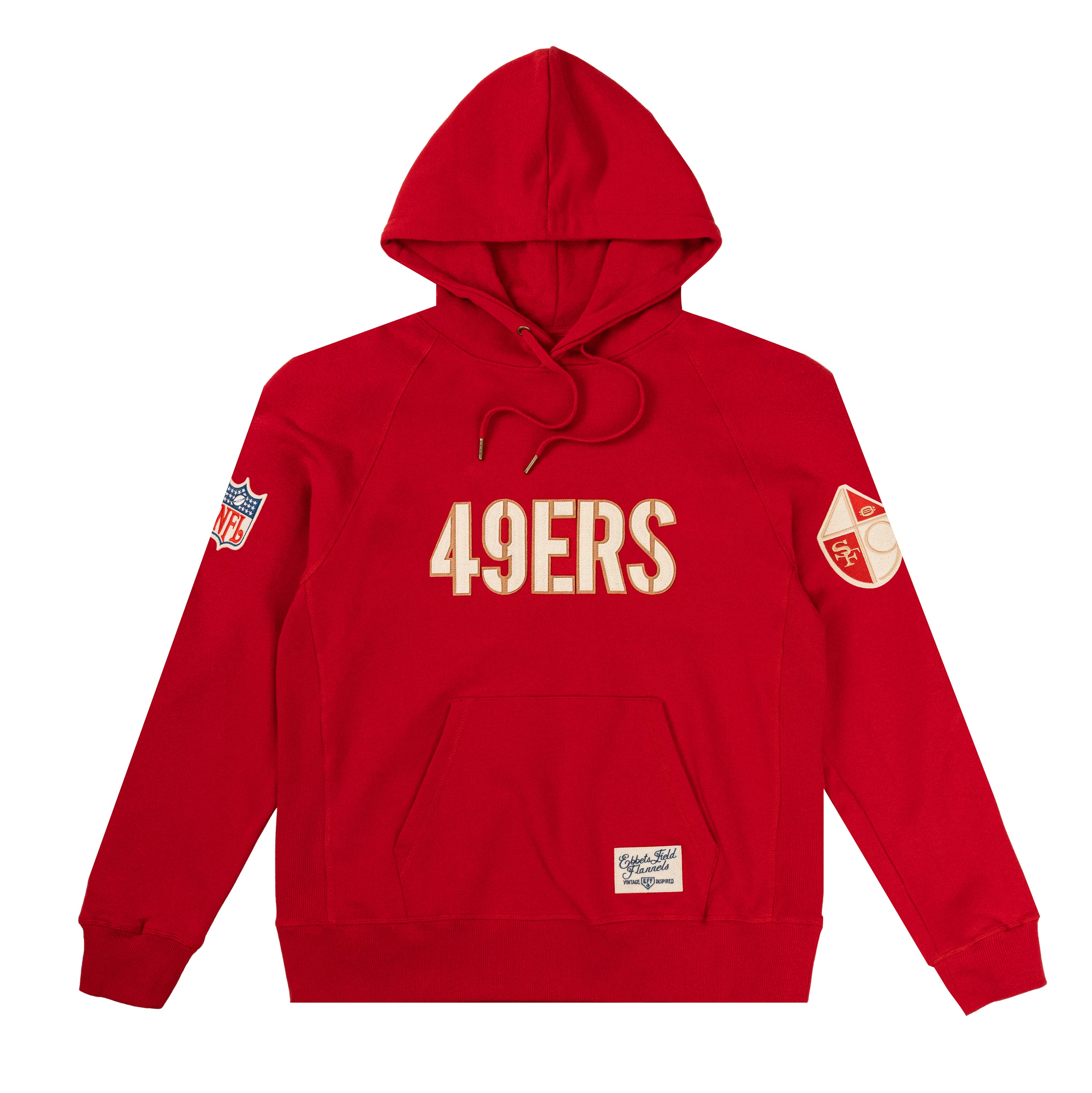 San Francisco 49ers French Terry Hooded Sweatshirt – Ebbets Field Flannels