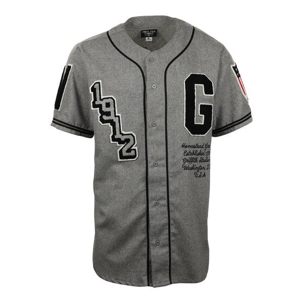 Ebbets Field Flannels Commemorative Josh Gibson Homestead Grays Vintage Inspired NL Replica V-Neck Mesh Jersey