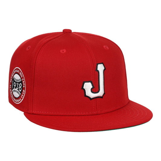 Jax Red Caps NLB Team Color Fitted Ballcap