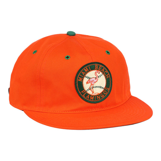 Miami Beach Flamingos Cotton Twill Ballcap