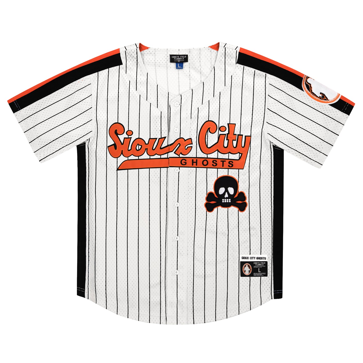 Sioux City Ghosts EFF Pinstripe Button Down Jersey