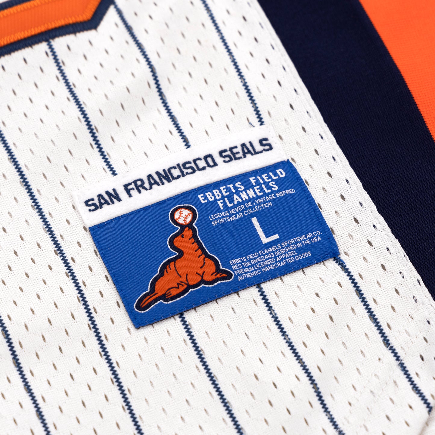 San Francisco Seals EFF Pinstripe Button Down Jersey