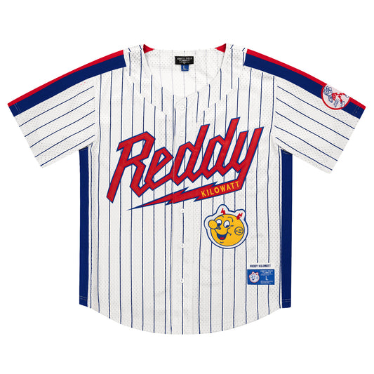 Reddy Kilowatt EFF Pinstripe Button Down Jersey