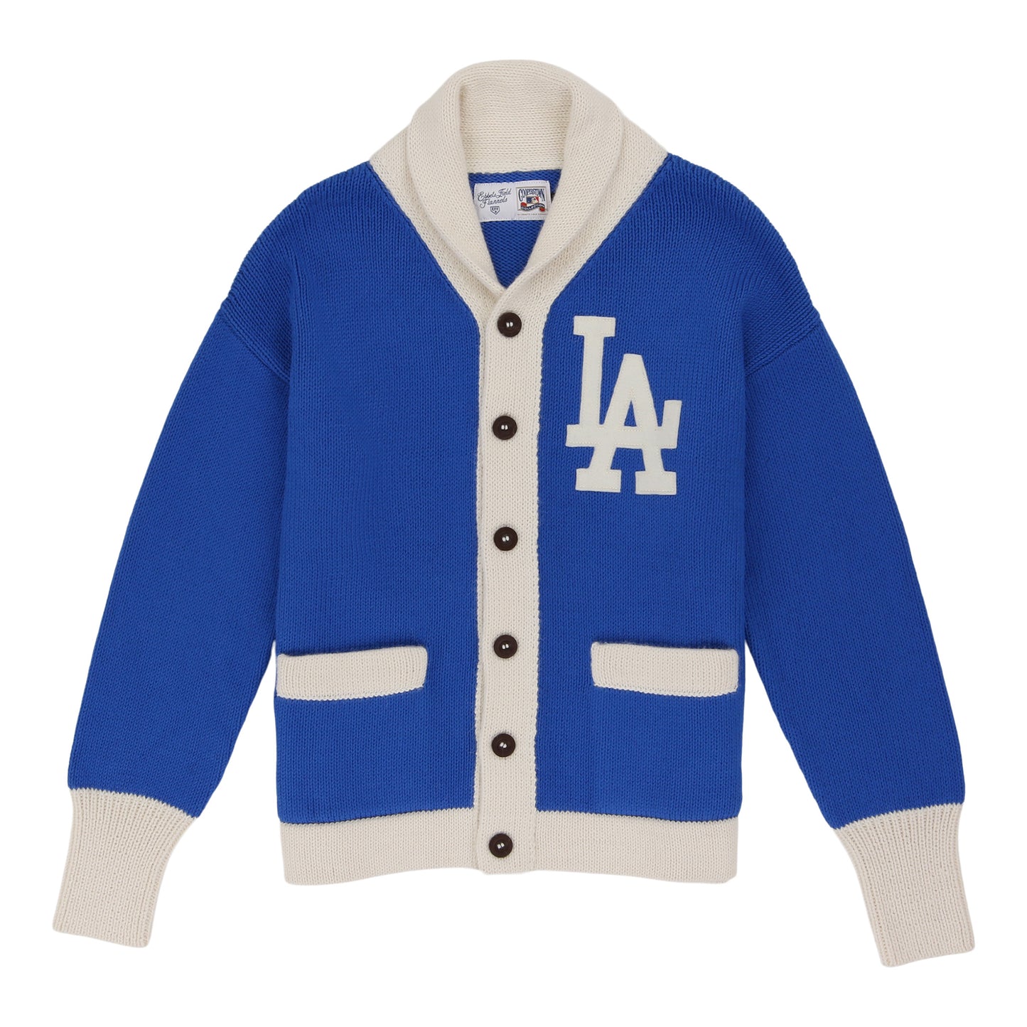 LA Dodgers 1958 Shawl Collar Sweater