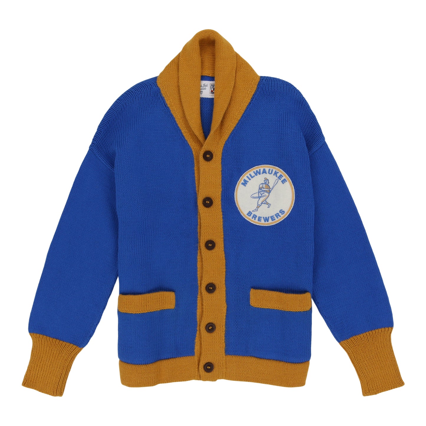 Milwaukee Brewers 1970 Shawl Collar Sweater