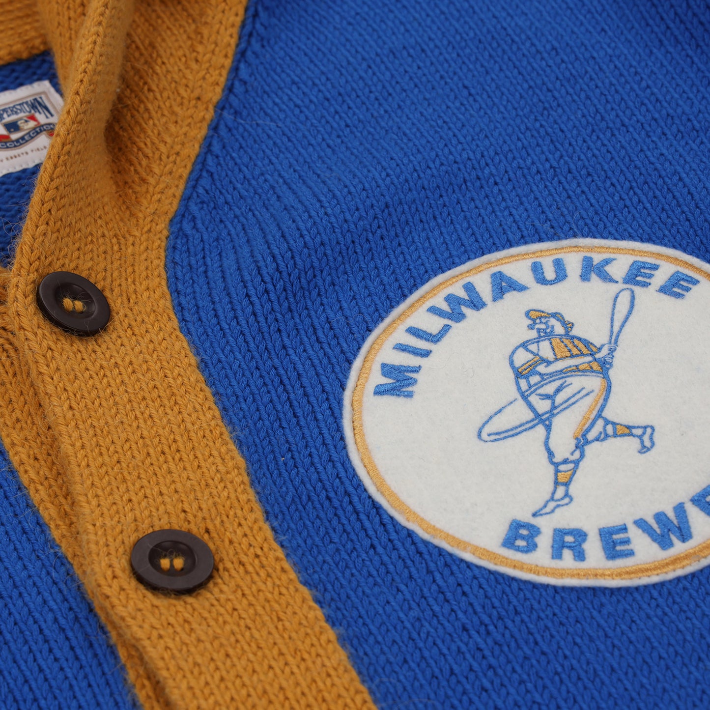 Milwaukee Brewers 1970 Shawl Collar Sweater