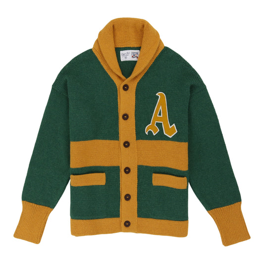 Oakland Athletics 1969 Shawl Collar Sweater