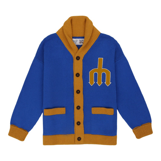 Seattle Mariners 1977 Shawl Collar Sweater