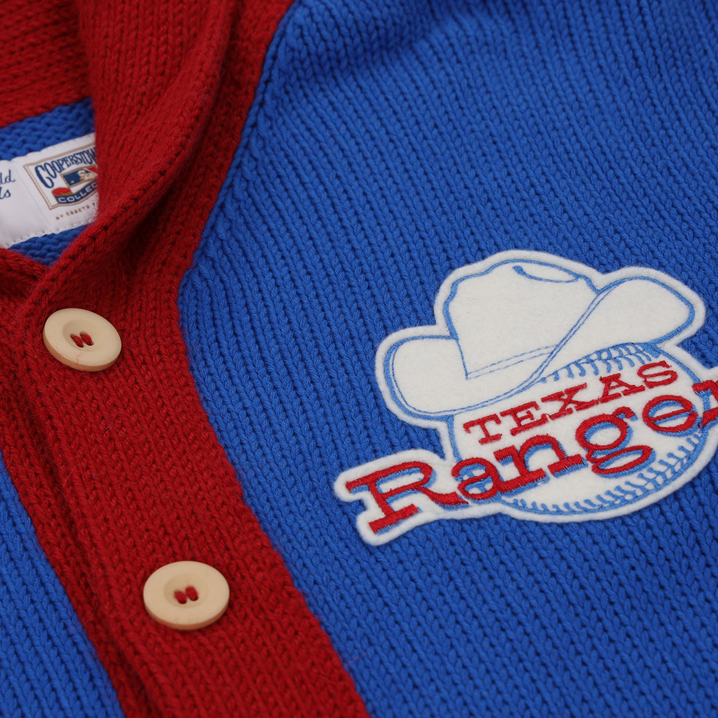 Texas Rangers 1972 Shawl Collar Sweater