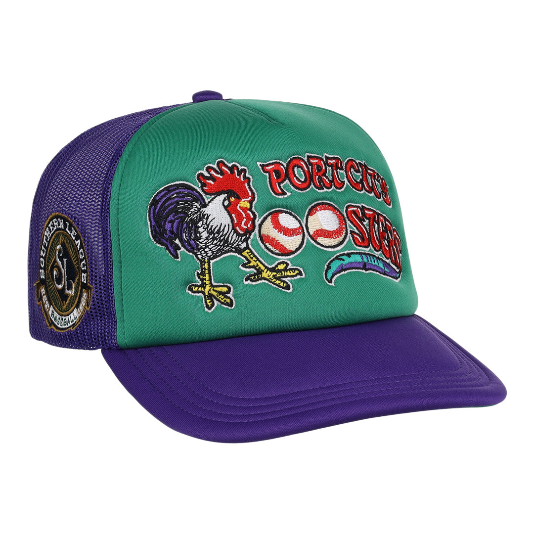 Port City Roosters EFF MiLB Vintage Foam Trucker