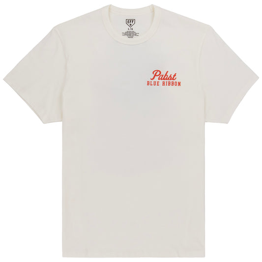 PBR EFF Vintage Beer T-Shirt - Cream