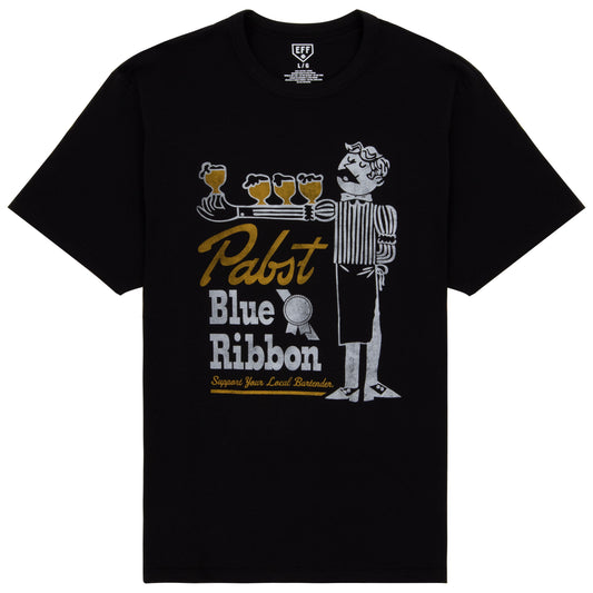 PBR EFF Vintage Beer T-Shirt - Black