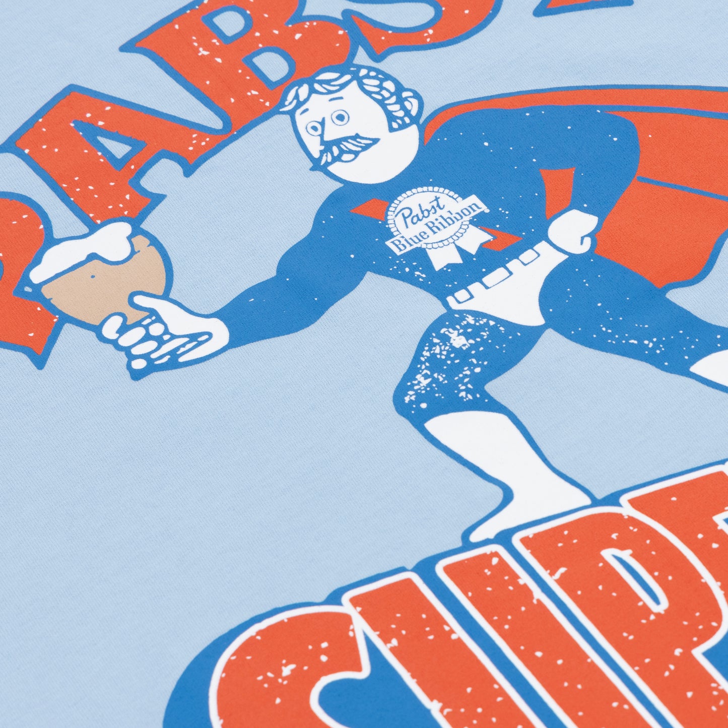 PBR EFF Vintage Beer T-Shirt - Light Blue