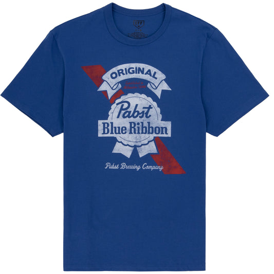 PBR EFF Vintage Beer T-Shirt - Royal Blue