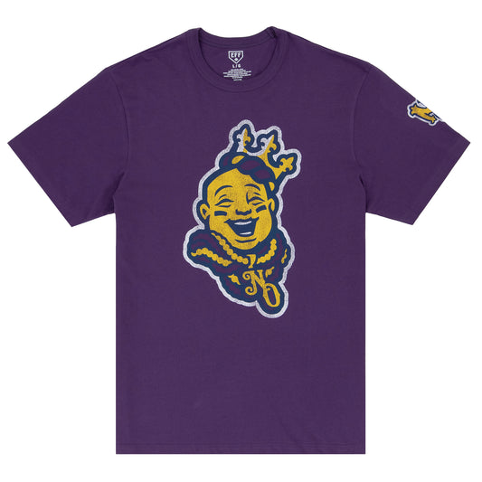 New Orleans Baby Cakes EFF MiLB Vintage T-Shirt - Purple