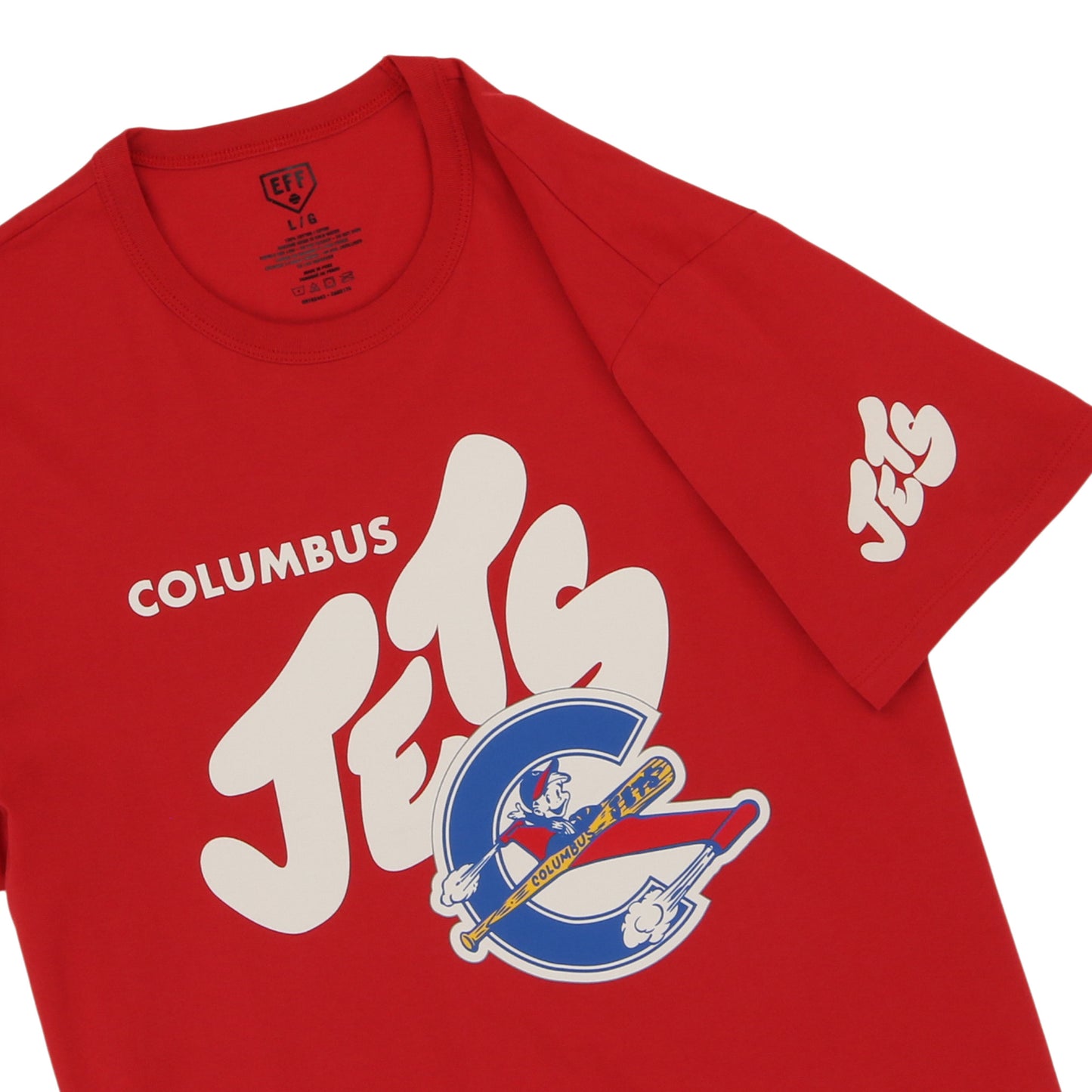 Columbus Jets EFF MiLB Letterhead T-Shirt