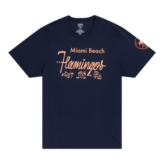 Miami Beach Flamingos EFF MiLB Letterhead T-Shirt