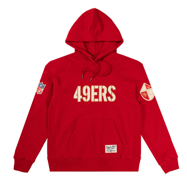 San Francisco 49ers French Terry Hooded Sweatshirt Size XXL Ebbets Field Flannels