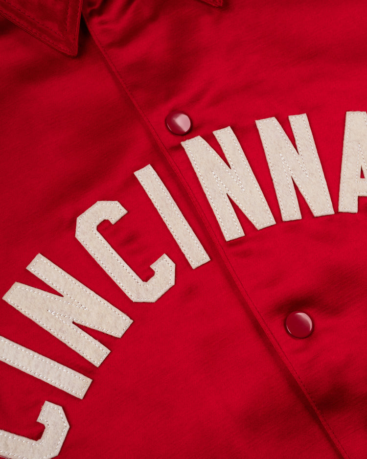 Cincinnati Reds 1955 Satin Windbreaker Jacket