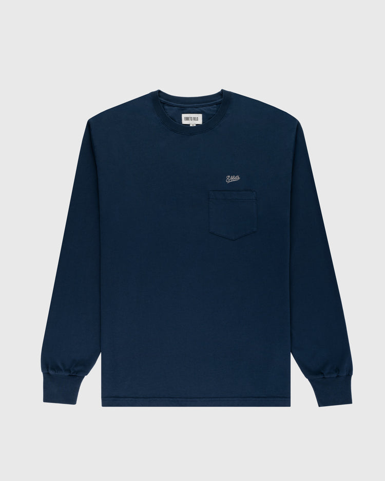 Ebbets Chest Logo Long Sleeve Pocket Tee