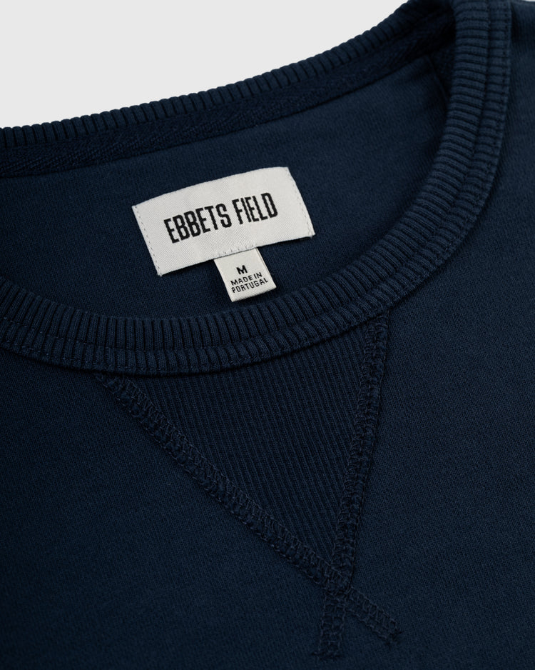 Ebbets Chest Logo Heavyweight Cotton Terry Crewneck