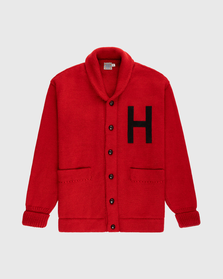 Harvard University 1940 Wool Shawl Collar Sweater