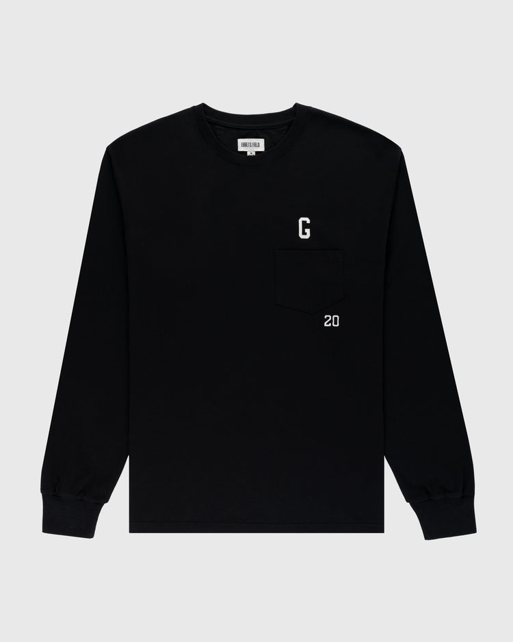 Homestead Grays Embroidered 'G' Long Sleeve Pocket Tee