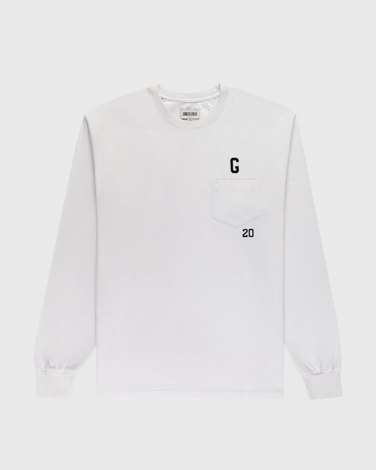 Homestead Grays Embroidered 'G' Long Sleeve Pocket Tee