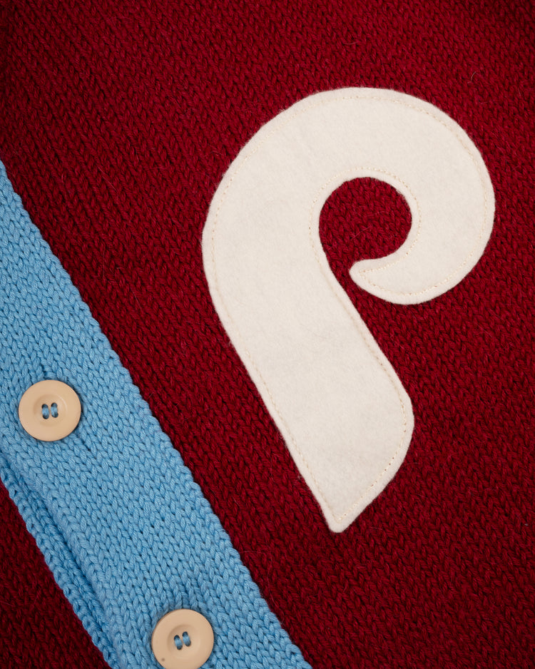 Philadelphia Phillies 1979 Wool Shawl Collar Sweater