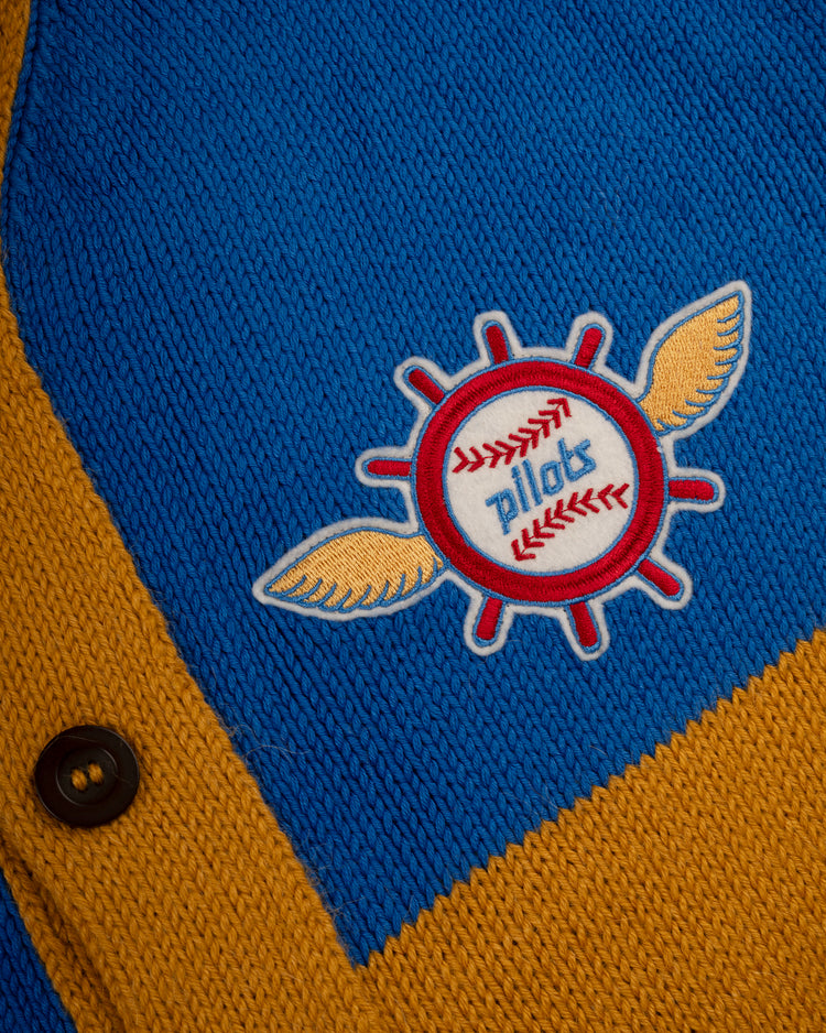 Seattle Pilots 1969 Wool Shawl Collar Sweater