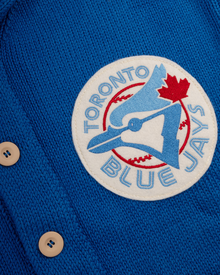 Toronto Blue Jays 1977 Wool Shawl Collar Sweater