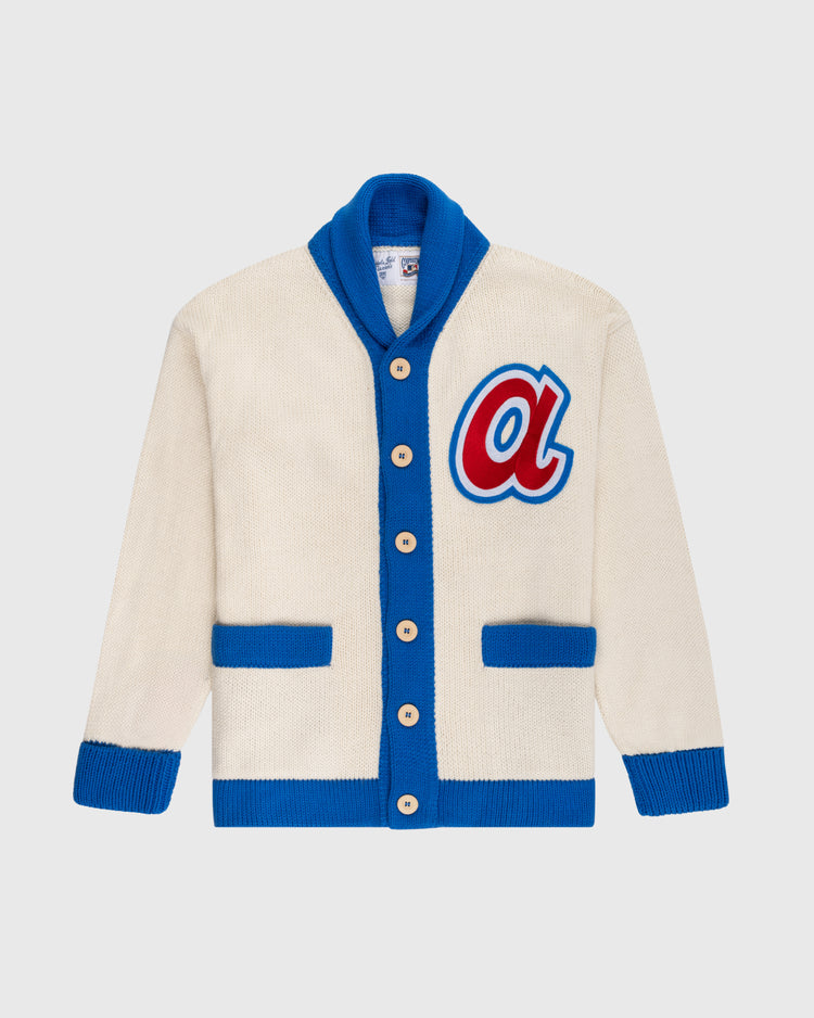 Atlanta Braves 1974 Wool Shawl Collar Sweater