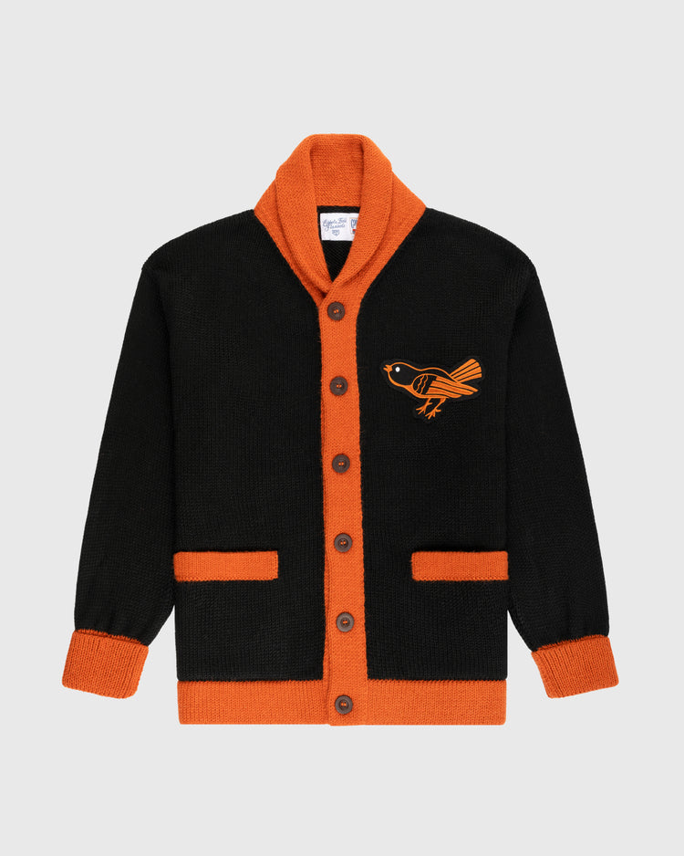 Baltimore Orioles 1964-65 Wool Shawl Collar Sweater