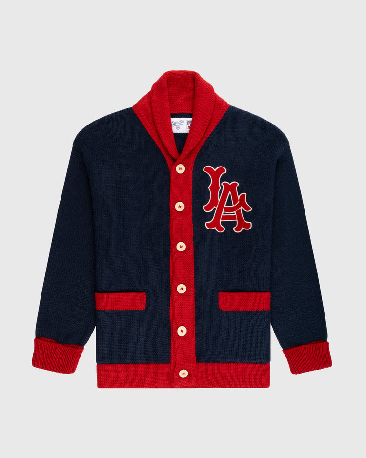 LA Angels 1961-65 Wool Shawl Collar Sweater