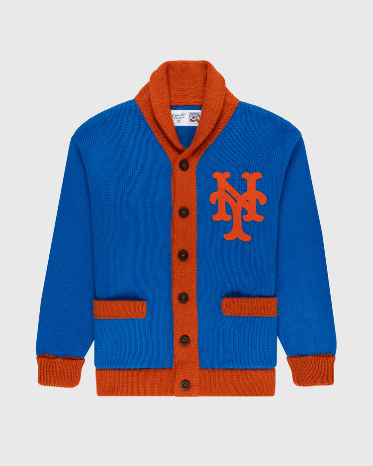 New York Mets 1962 Wool Shawl Collar Sweater