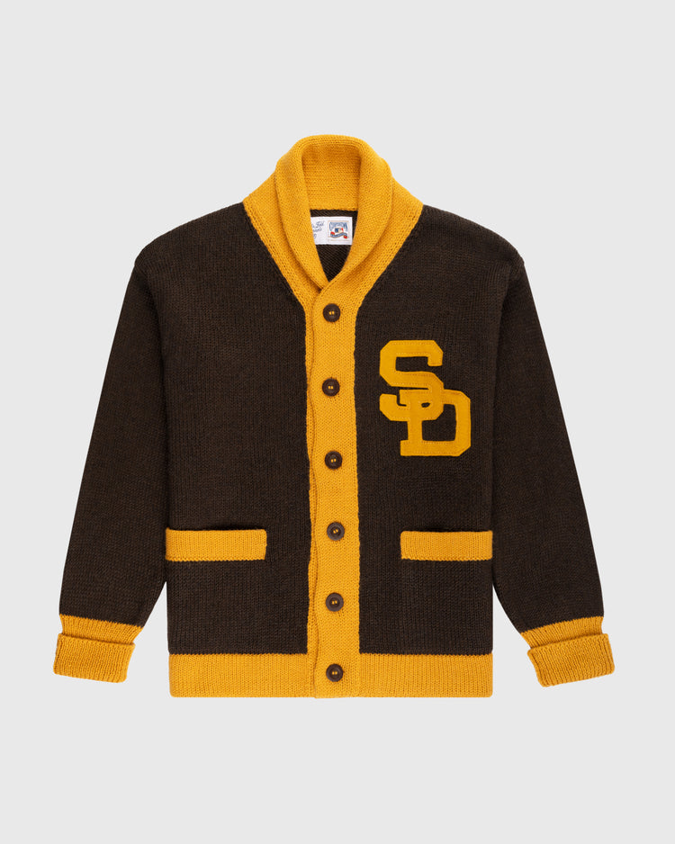 San Diego Padres 1969 Wool Shawl Collar Sweater