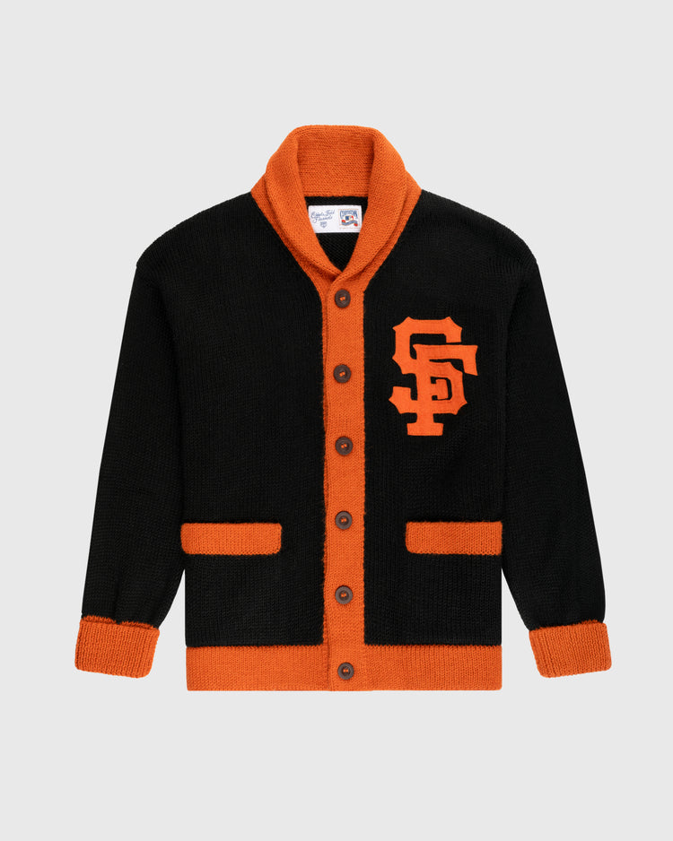 San Francisco Giants 1958-1972 Wool Shawl Collar Sweater