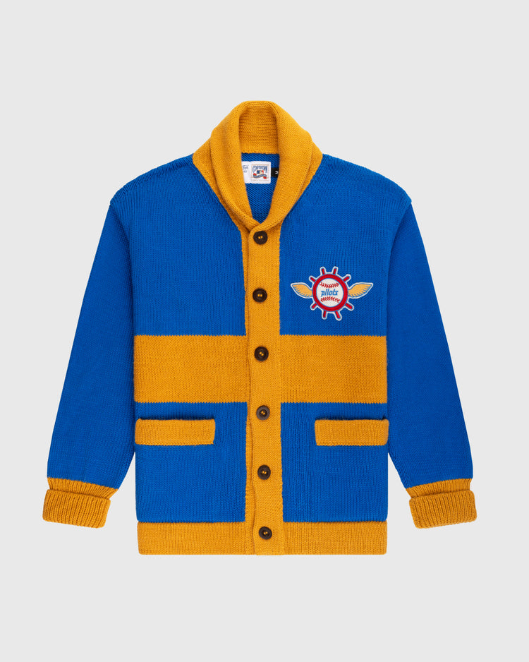 Seattle Pilots 1969 Wool Shawl Collar Sweater