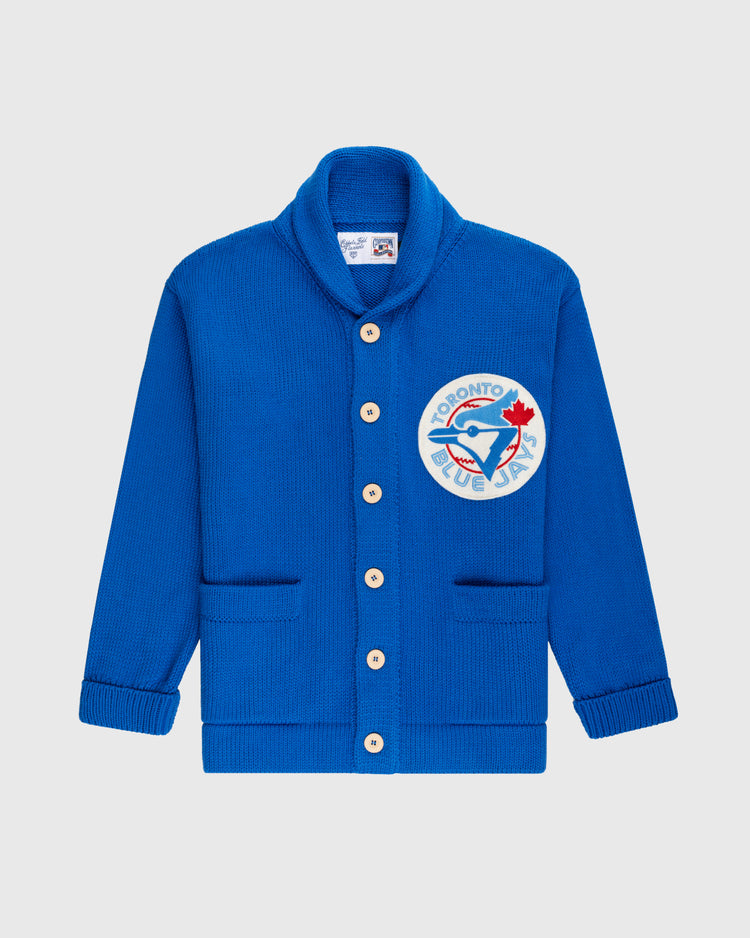 Toronto Blue Jays 1977 Wool Shawl Collar Sweater