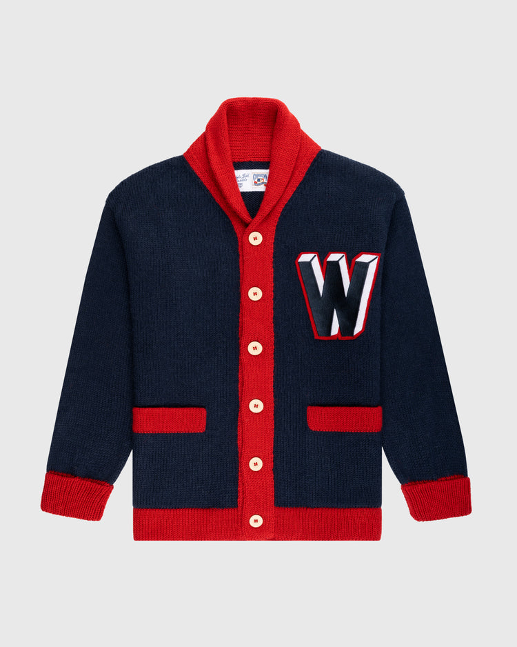 Washington Senators 1963-67 Wool Shawl Collar Sweater