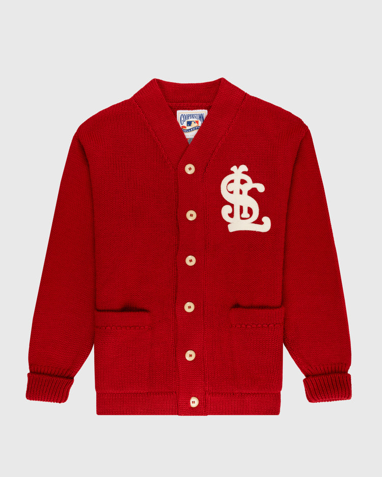 St. Louis Cardinals 1908 Wool Shawl Collar Sweater