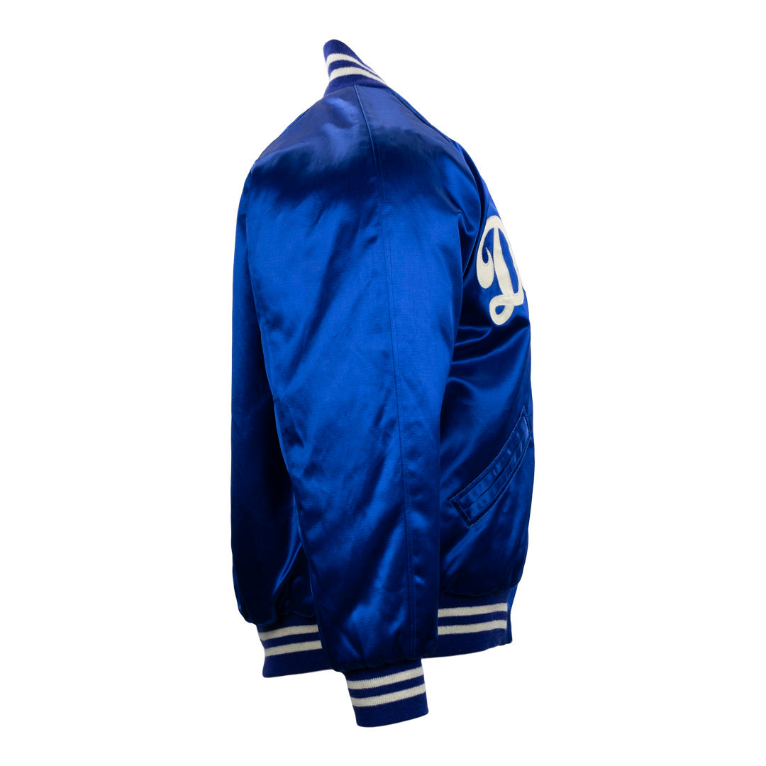 Brooklyn Dodgers Bomber Blue Satin Jacket