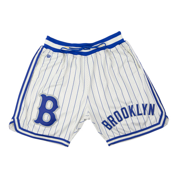 Ebbets Field Flannels New York Black Yankees Vintage Inspired NL Replica Pinstripe Mesh Shorts