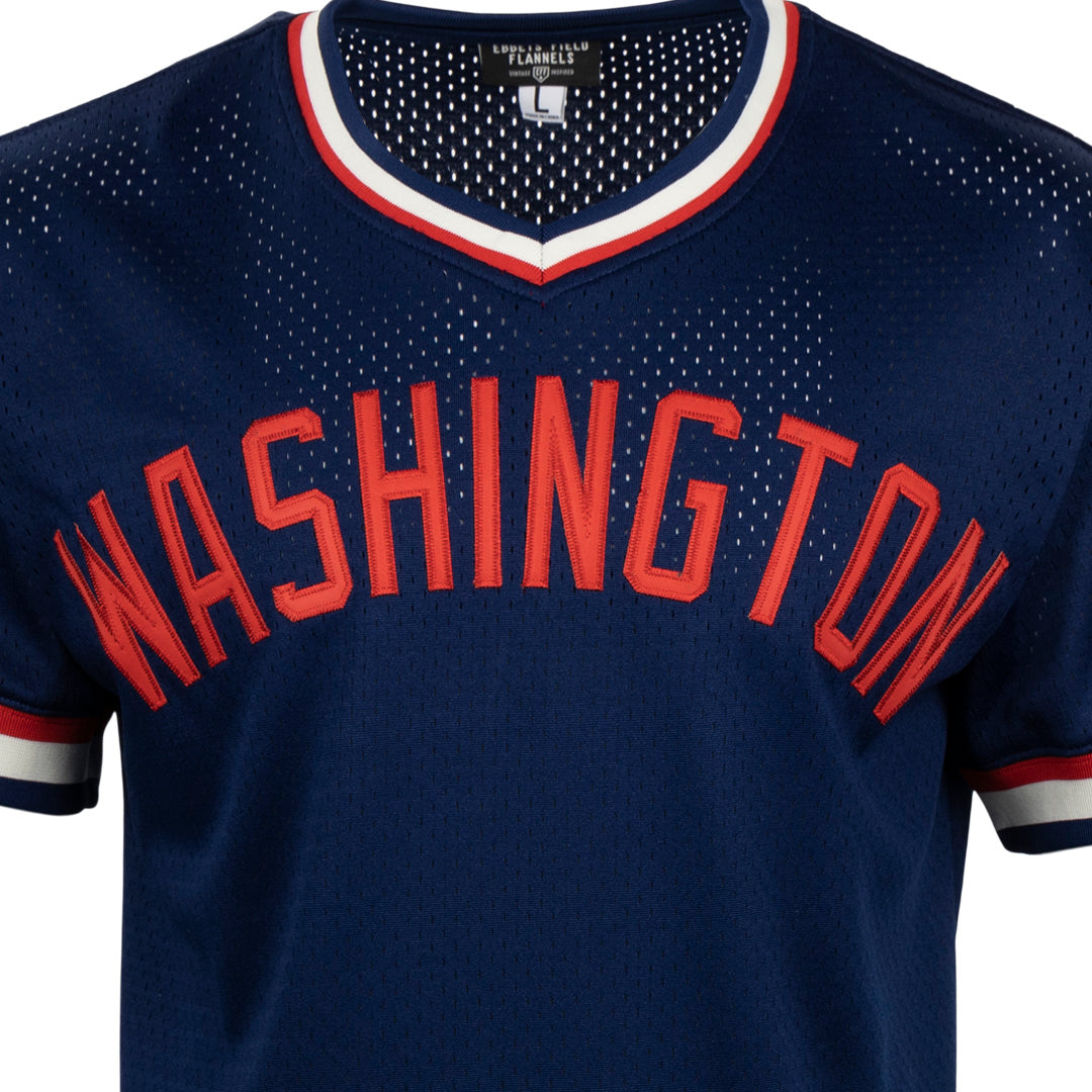 Vintage Washington Nationals MLB Baseball Jersey Grey Medium
