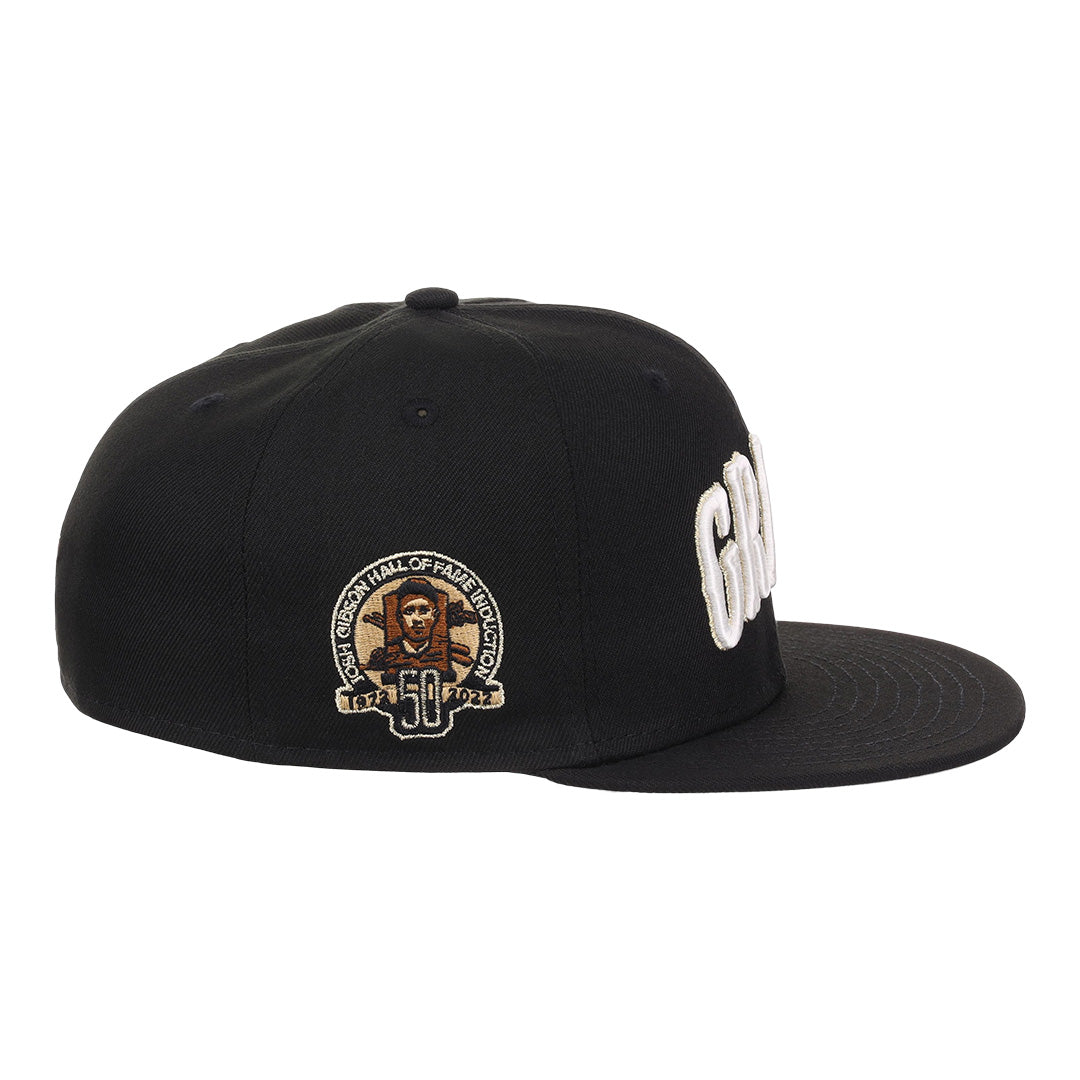 Homestead Grays Josh Gibson Fitted Ballcap - Black