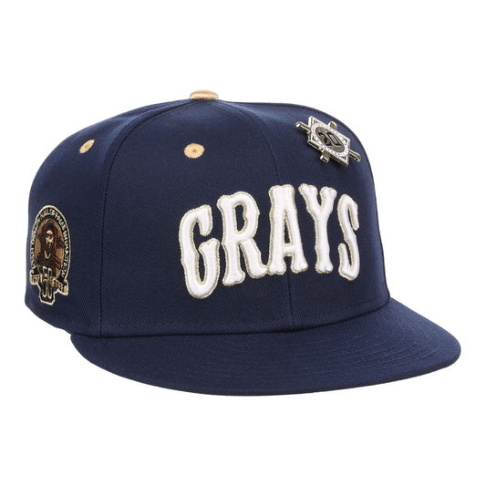 Homestead Grays Josh Gibson Fitted Ballcap - Navy