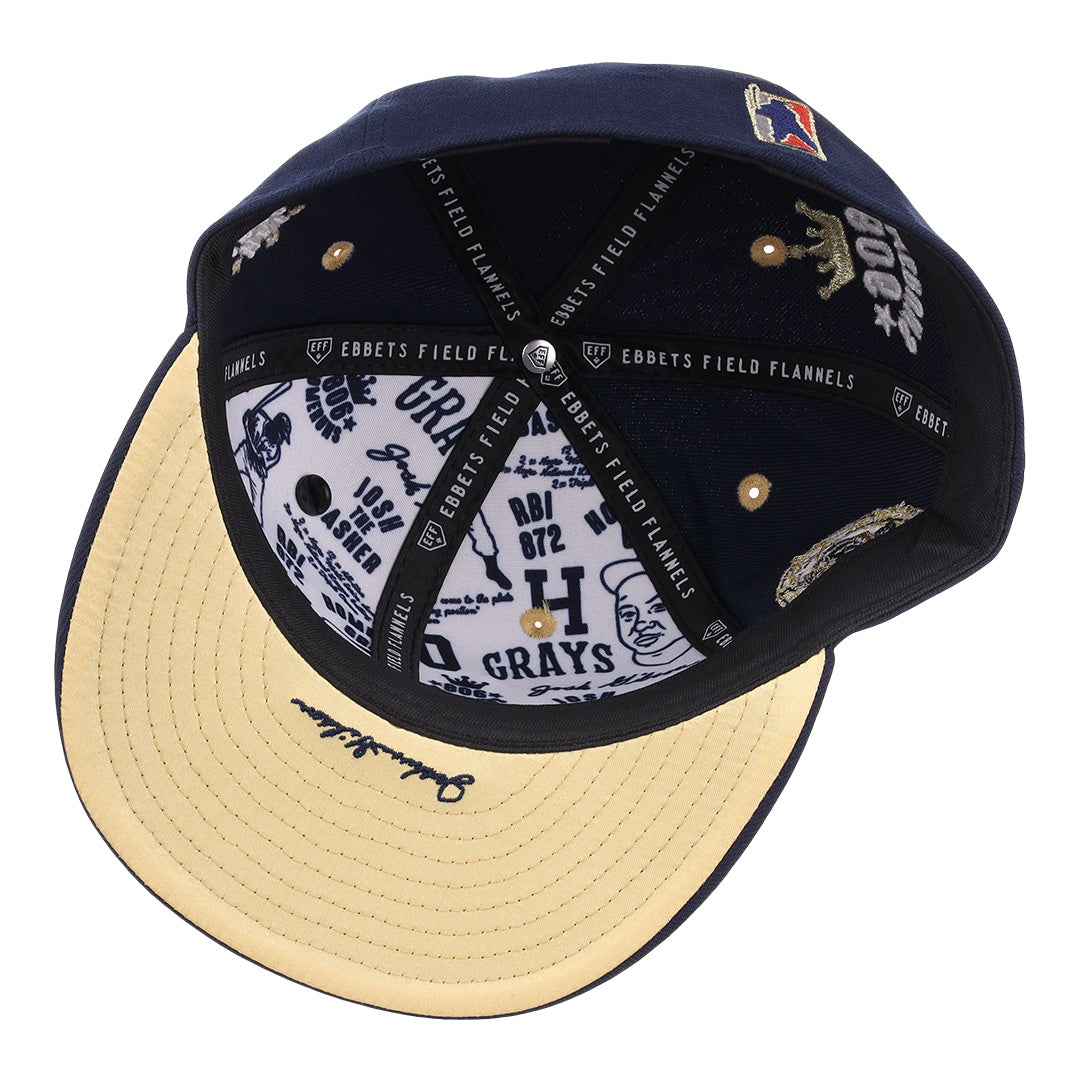 Homestead Grays Josh Gibson Fitted Ballcap - Navy