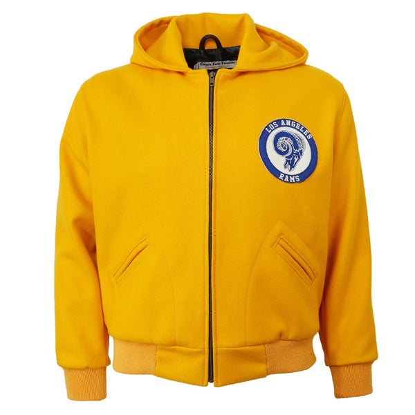 Football Fan Shop Officially Licensed NFL 1/2 Zip Pullover Hooded Jacket - Rams