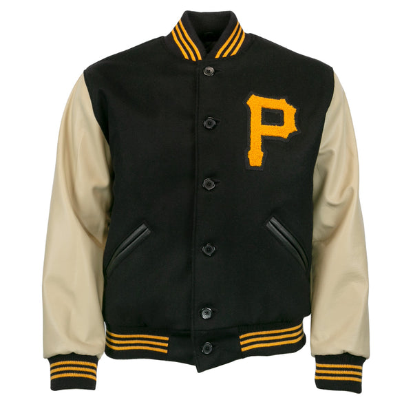 NEW '47 Pittsburgh Pirates Shirt Mens Medium White Black 3/4 Sleeve  MLB Baseball
